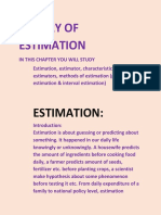 Theory of Estimation