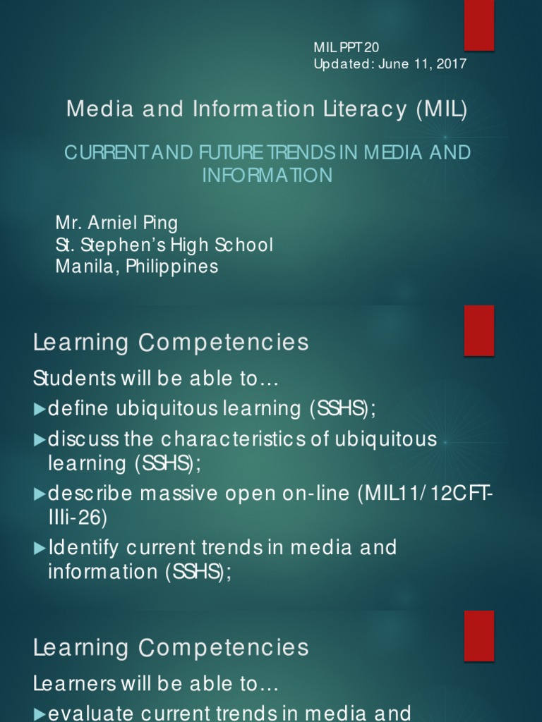 Media Literacy for Students | PDF | Smartwatch | Massive Open Online Course
