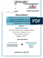 Mohamadoul Moustapha's Project of Thesis - FSEG - University of Ngaoundere - Cameroon