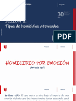 Sesión 3. Tipos de Homicidios Atenuados