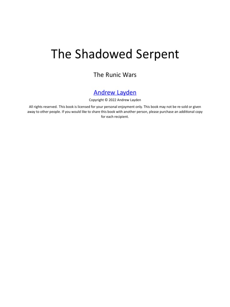 The Shadowed Serpent | PDF