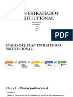 Plan Estrategico Institucional