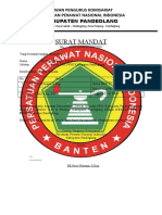 Surat Mandat Utusan DPW