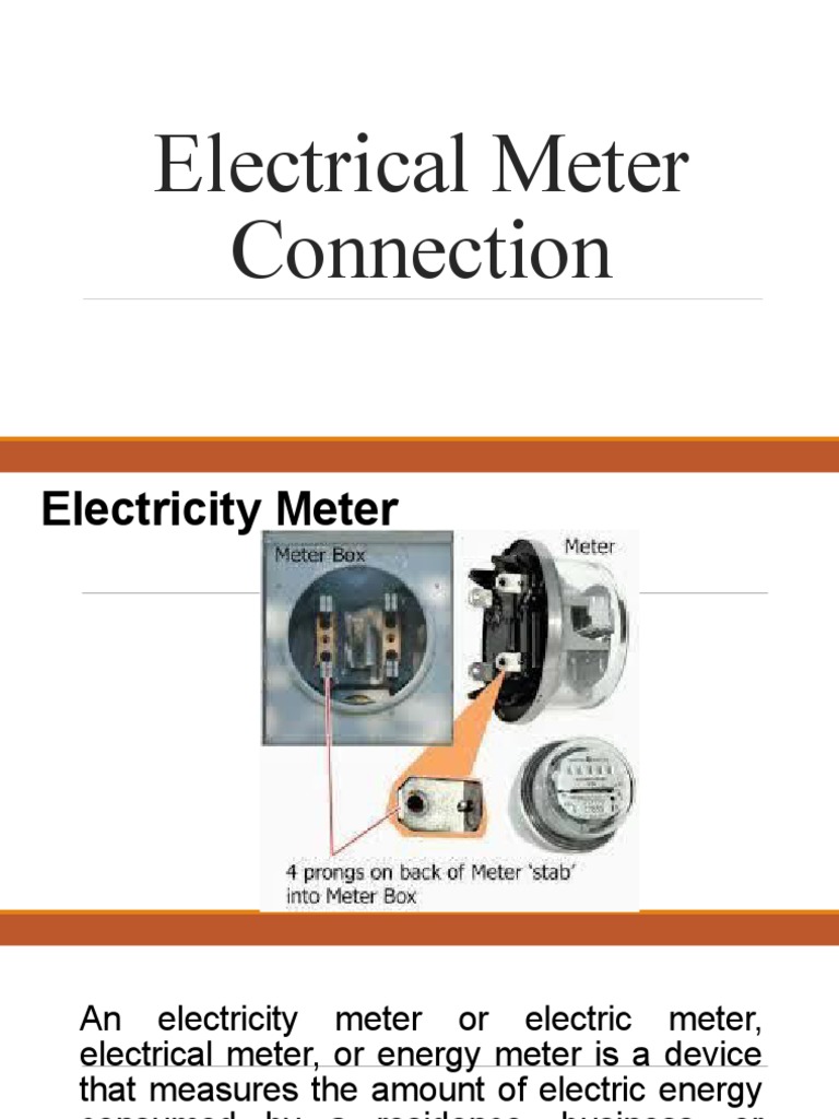 Electrical Meter Connection PDF Electrical Wiring Building