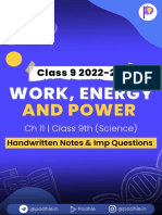 Work Energy and Power - Padhle 9th Science Notes