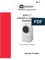 8178686 Maytag Epic z Front Loading Washer Technical Education