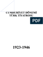 1923-1960 Cumhuriyet Dönemi Türk Tiyatrosu