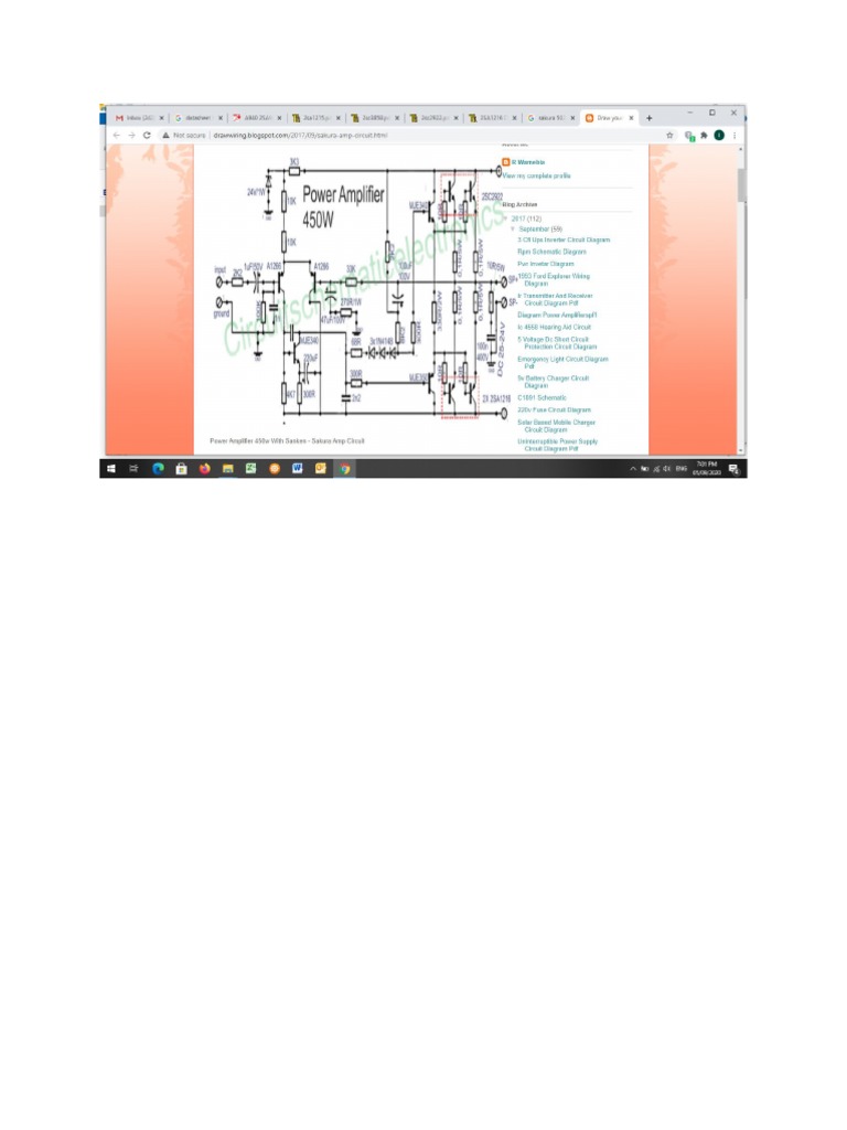 SAKURA AMPlifier Diagram | PDF