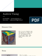 Art Foundations 1-2 Portfolio - Andrew Cuong