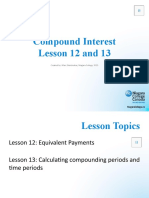 Lesson 12 and 13 - Compound Interest