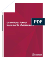 Guide Note Formal Instruments Agreement