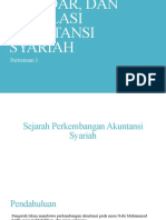 Sejarah, Standar, Dan Regulasi Akuntansi Syariah