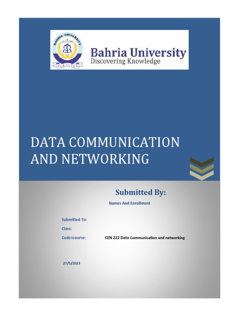 Data Communication and Networking Submitted by PDF Computer