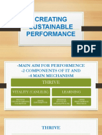 Creating Sustainable Performance
