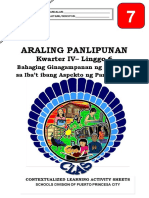 AP7 - q4 - CLAS6 - Bahaging Ginagampanan NG Relihiyon Sa Aspekto NG Pamumuhay NG Mga Asyano - v6 Converted Carissa Calalin