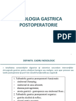 Suferintele Gastrice PostoperatoriI