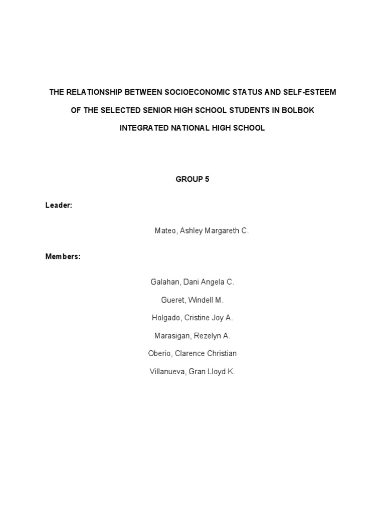 chap-1-6-mateo-final-na-pdf-self-esteem-socioeconomic-status