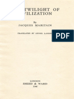 MARITAIN, J., The Twilight of Civilization, 1946