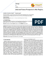 Solar Energy Potential and Future Prospects in Afar Region, Ethiopia