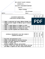 Academic Reports - Sociology