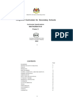Integrated Curriculum For Secondary Schools: Mathematics Form 2