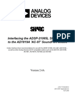 ADSP - Interfacing DSP To AD1819