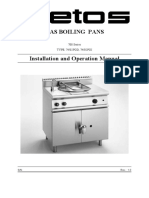 Gas Boiling Pans: 700 Series TYPE: 74/02PGD, 74/02PGI