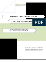 Sewage Treatment Plant AOP (OPERATION MANUAL MADANG PUBLIC MARKET) 04-15-23