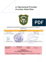 SOP Monitoring Dan Evaluasi (Monev) Internal