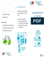 Recomendaciones Al Paciente Portador de Sonda Vesical