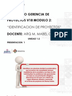 Presentacion DGP - V18 M2 IDENTIFICACION DE PROYECTOS TEMAS 1-2 PRESENTACION 1