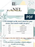 9b The Panel Second Conditional Speaking