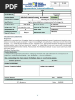 Assignment 2 Steering and Suspension Systems