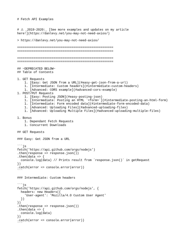 Fetch data api pdf hypertext transfer protocol software development