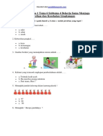 Soal Tematik Kelas 1 Tema 6 Subtema 4 Bekerja Sama Menjaga Kebersihan Dan Kesehatan Lingkungan