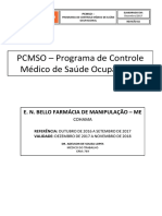 Pcmso - Relatório Anual - E. N. Bello Farmacia de Manipulacao - Me 3 - Cohama