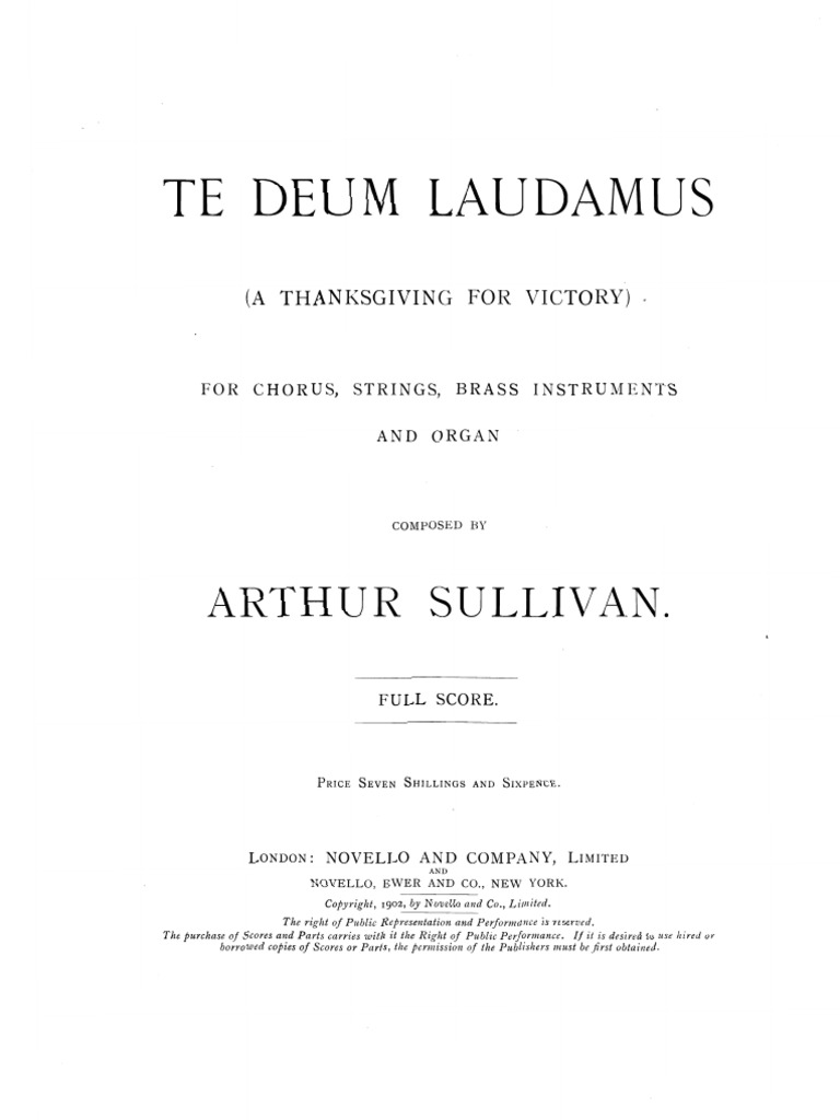 Tedeum Pdf