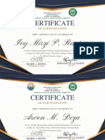 AP Certificate LAC May 31 2022