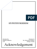Hypotyroidism Bio Investegatory