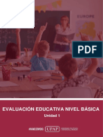 Unidad I - Contenido - Evaluación Educativa Nivel Básica