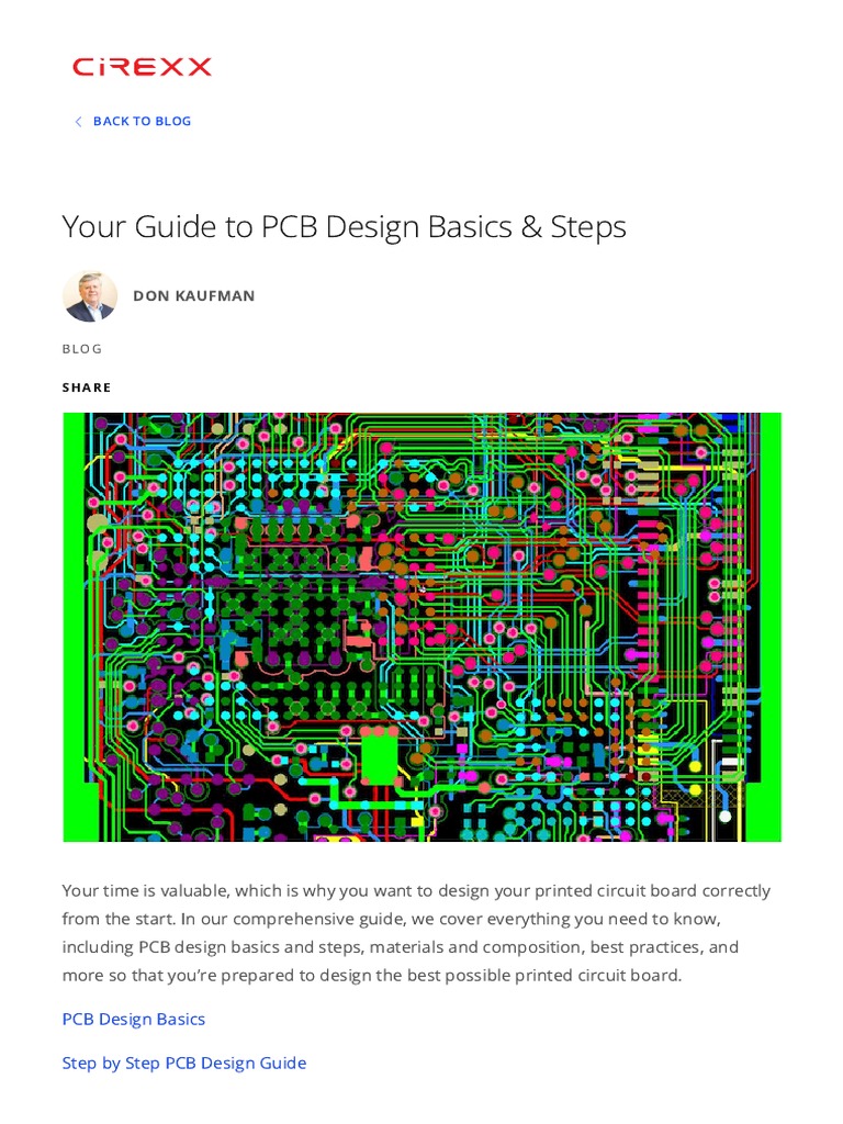 PCB Design Steps & Complete Guide - Cirexx | PDF | Printed Circuit