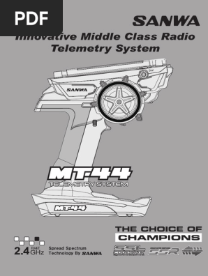Sanwa MT-44 Safety and Operation Guide | PDF | Radio | Wireless