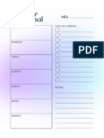 Planner Semanal Simples