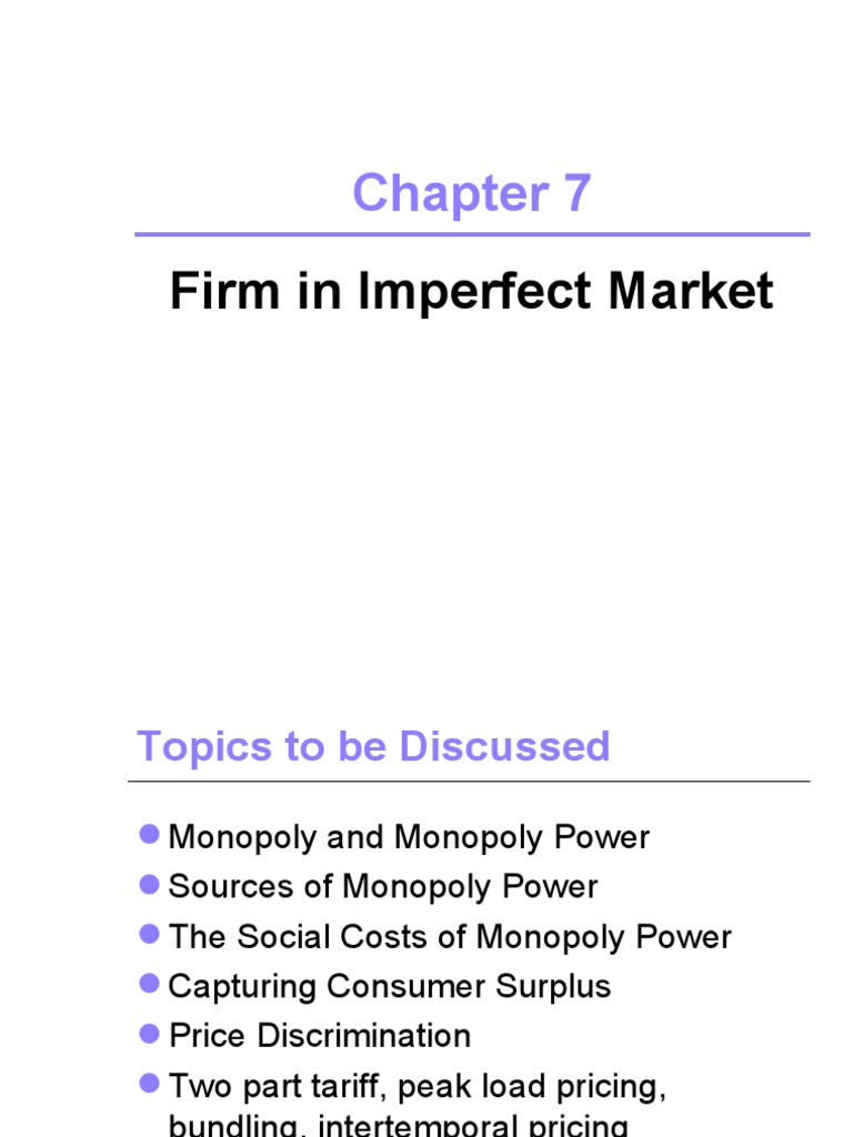 Chapter 9 - Monopoly Pricing With Market Power | PDF | Monopoly ...