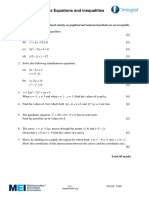 03 - Equations - Inequalities Assessment