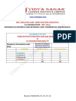 Vidya Sagar ABC Analysis-CA - Fou. Eco & Bck Dec - 2021