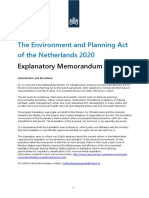 2020 - NL - Environment-And-Planning-Act-Of-The-Netherlands-2020-Explanatory-Memorandum