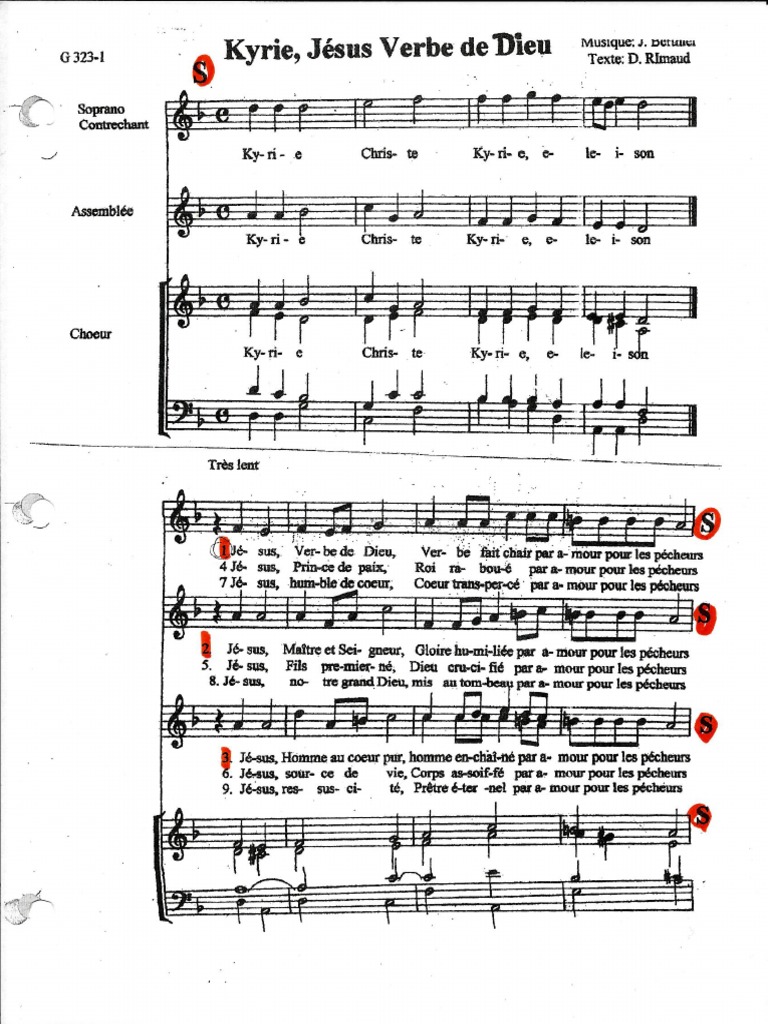 2. Kyrie, Jésus Verbe de Dieu Berthier (Ré) PDF