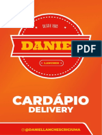 Cardápio - Daniel Lanches - Delivery