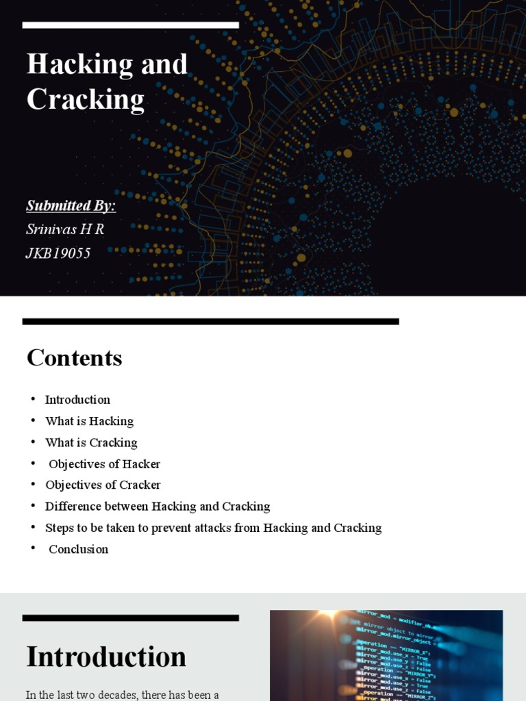 Hacking vs Cracking: Key Differences | PDF | Security Hacker | Theft